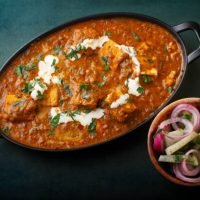 Shahi Paneer or Paneer Kadai with tandoori roti